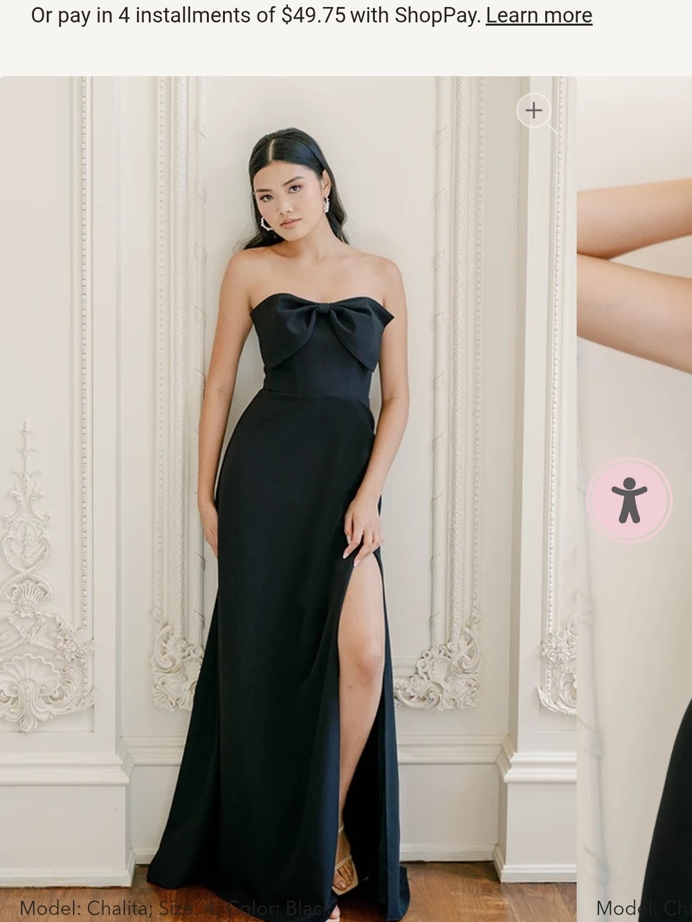 Revelry Monroe In Black Crepe